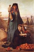 Felix-Auguste Clement Women Selling Water and Oranges on the Road to Heliopolis Spain oil painting artist